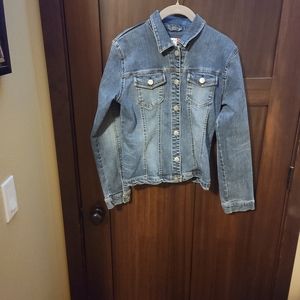 EUC Vintage 2000s 00s Women's Kali Girl Stretch Denim Jean Jacket Size Medium
